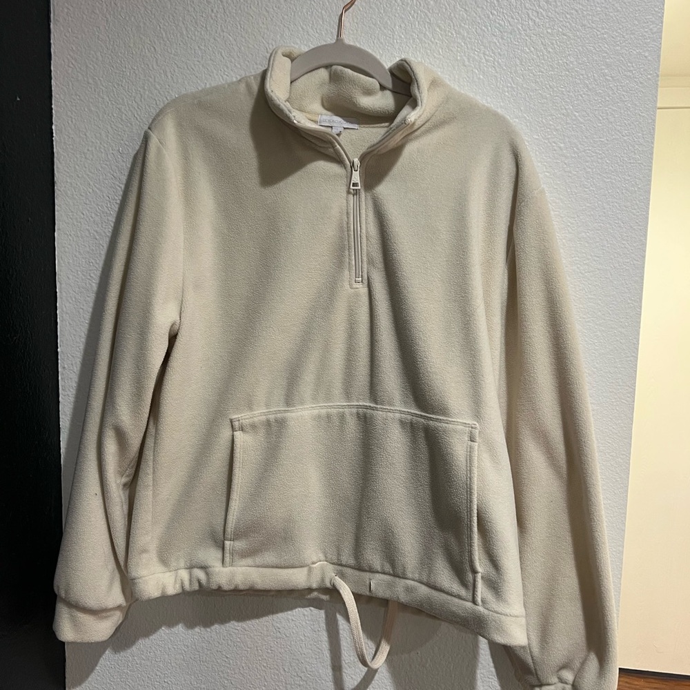 Beyond Yoga Cream Fleece Quarter-Zip